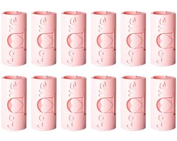 Lakenklemmen, 12 stuks cilindrische plastic bedlakenklemmen zonder naald, antislip lakenshouders, matrasklemmen voor het bevestigen van lakens, kleding, voedselzakken (roze)