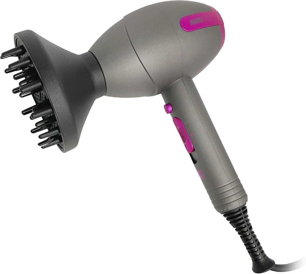 Professionele haardroger voor krullend en pluizig haar met anti-frizz functie