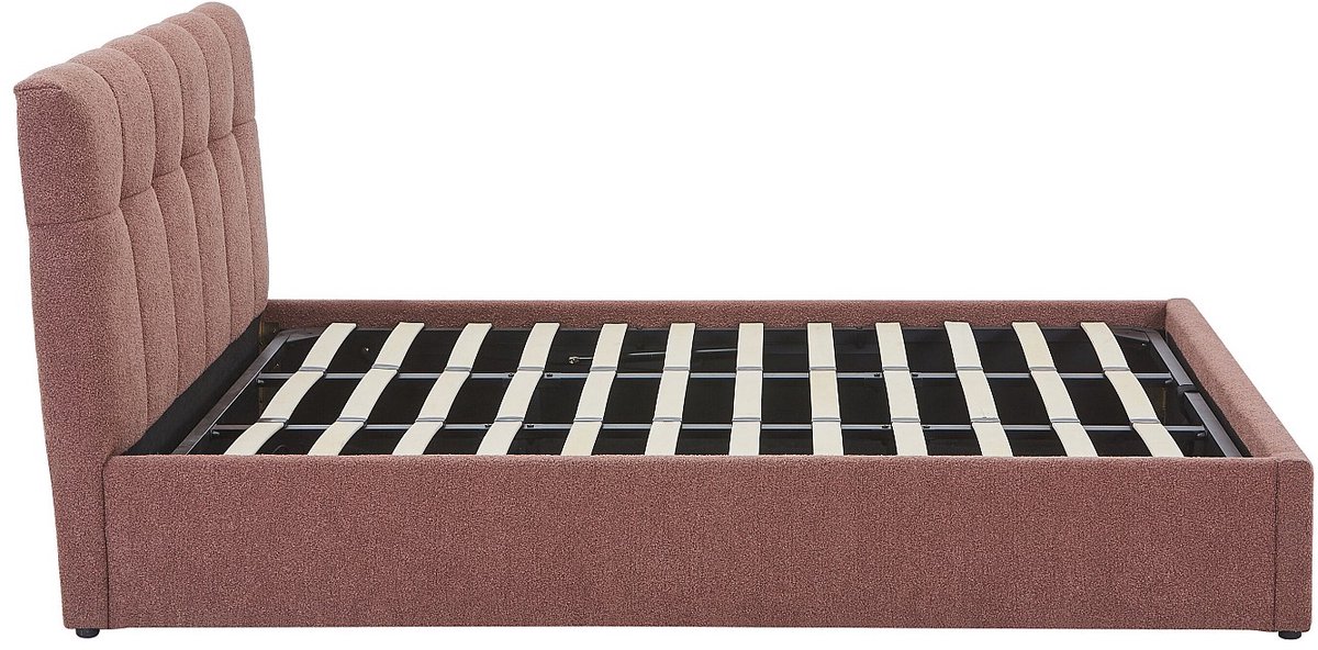 Vente-unique Bed met opbergruimte stof terracotta 180 x 200