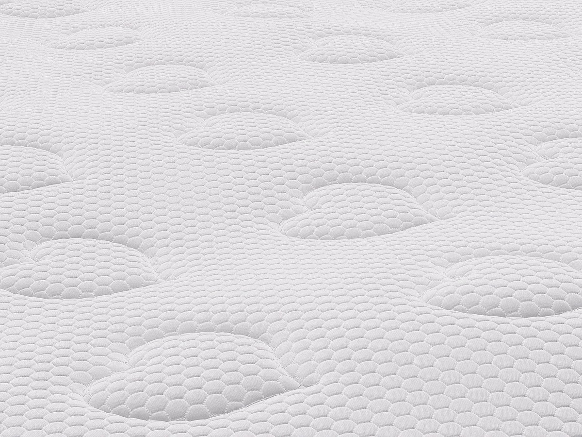 Vente-unique Set 140 x 190 cm bedbodem met opbergruimte licht houteffect + matras met pocketveren en ingebouwde dekmatras dikte 28 cm - AMERICAN DREAM van YSMÉE