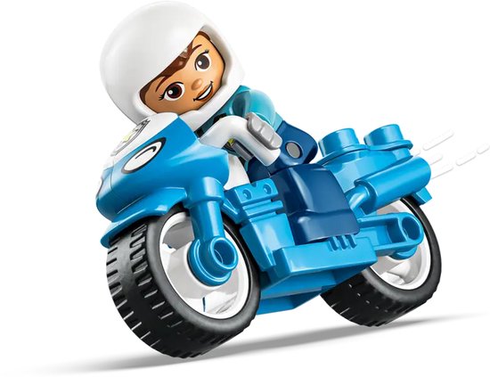 LEGO DUPLO Town - Blauwe Politiemotor Educatief Montessori Speelgoed voor Kinderen - 10471 van LEGO Duplo — afbeelding 3