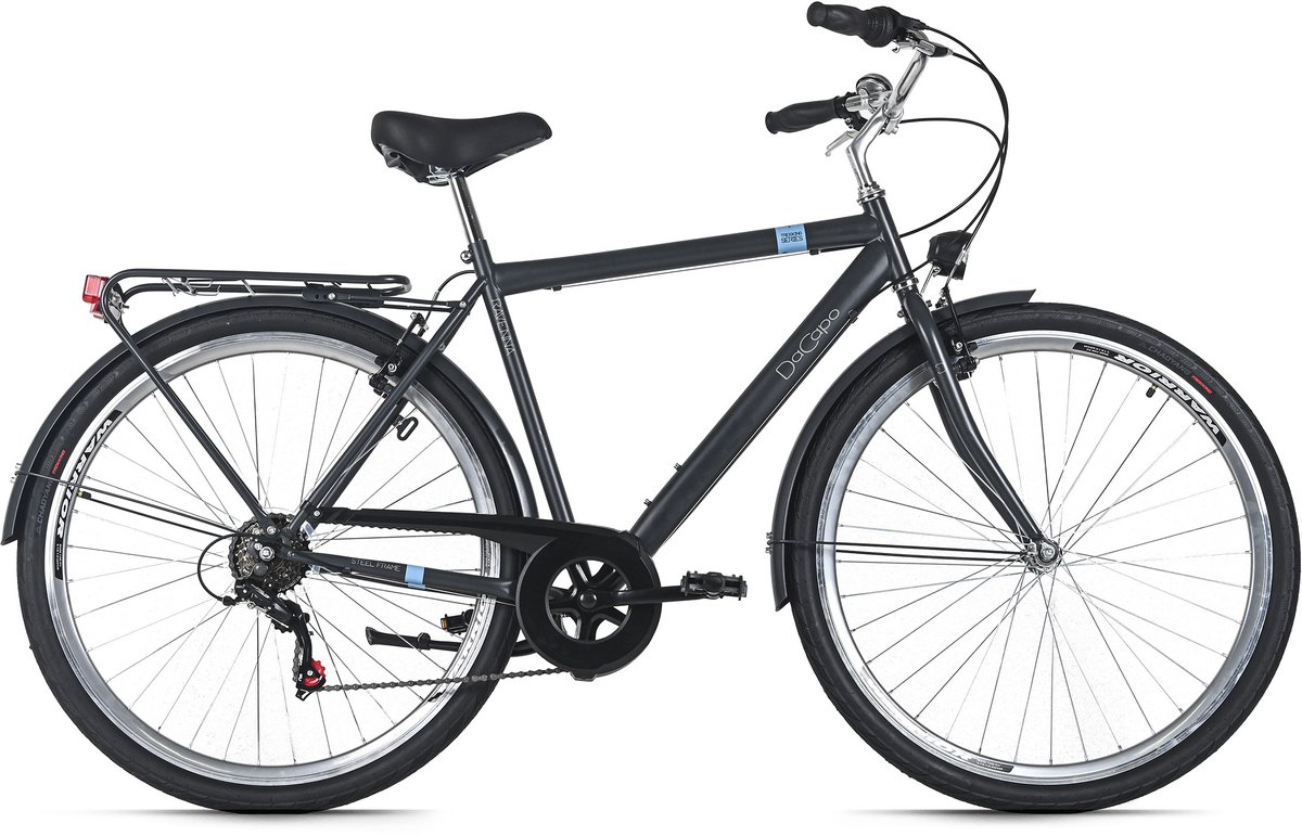 DaCapo Trekkingfiets Heren 28" Ravenna 6 Antraciet 6 Versnellingen Framemaat 48 cm