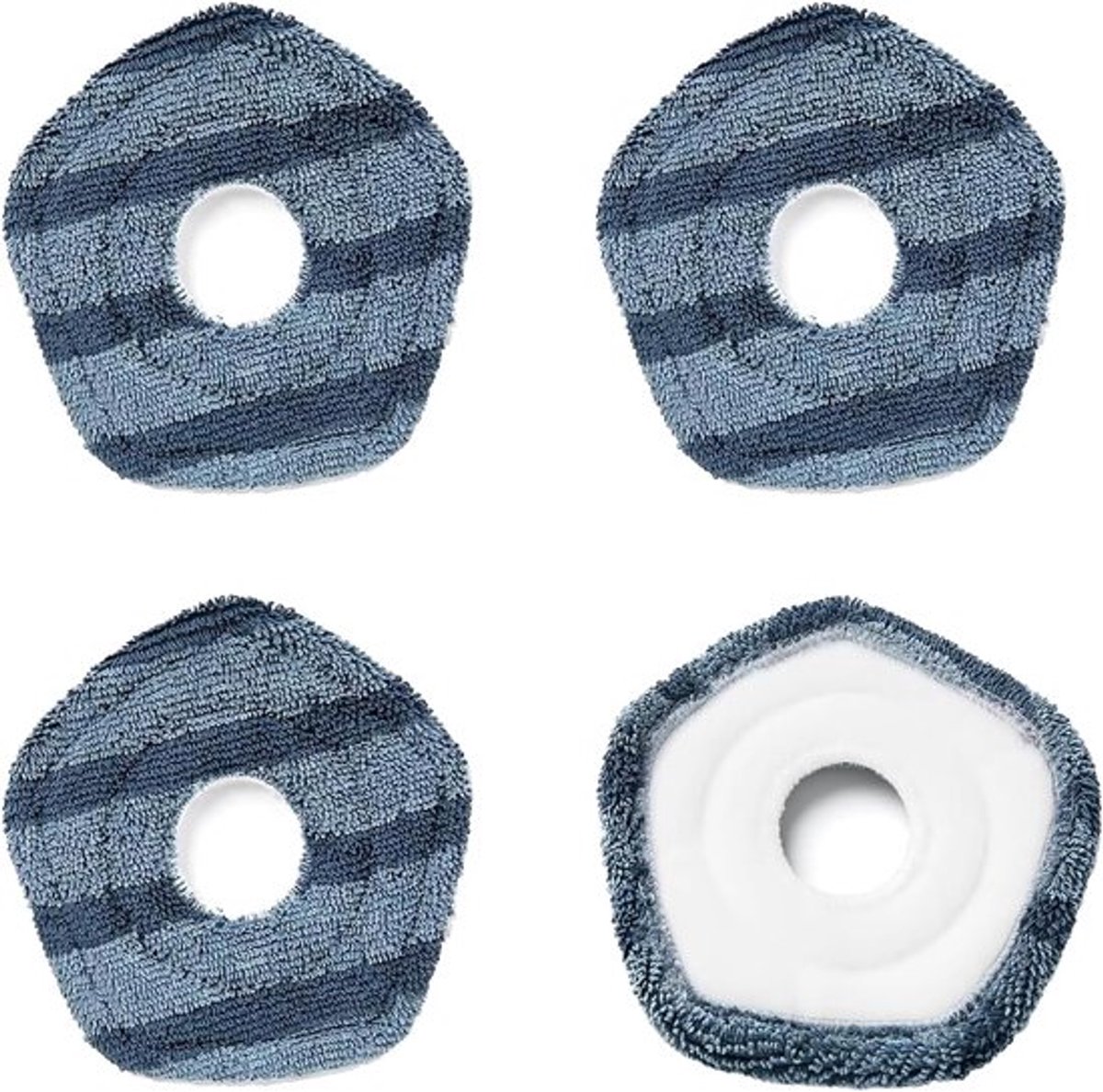 4 Stuks Mop Pads geschikt voor Eufy X10 Pro Omni en Eufy X9 Pro Robot Stofzuigers