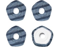 4 Stuks Mop Pads geschikt voor Eufy X10 Pro Omni en Eufy X9 Pro Robot Stofzuigers