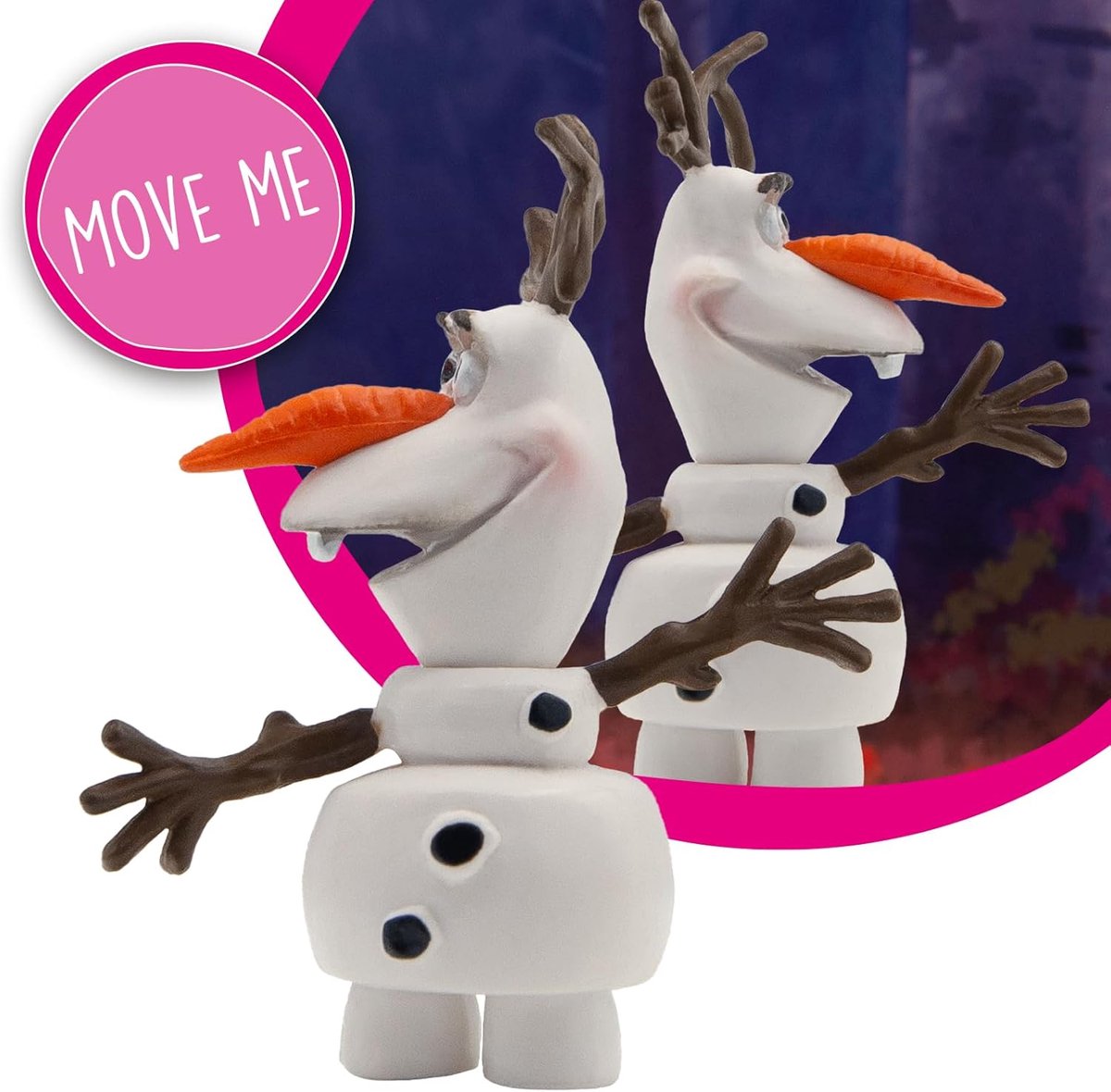 Bullyland 12963 – Speelfiguur Disney Frozen – Olaf de Sneeuwpop – levensecht en detailrijk vormgegeven – ideaal als vrolijk taartfiguurtje, verzamelobject of cadeautje voor kinderen vanaf 3 jaar — afbeelding 4
