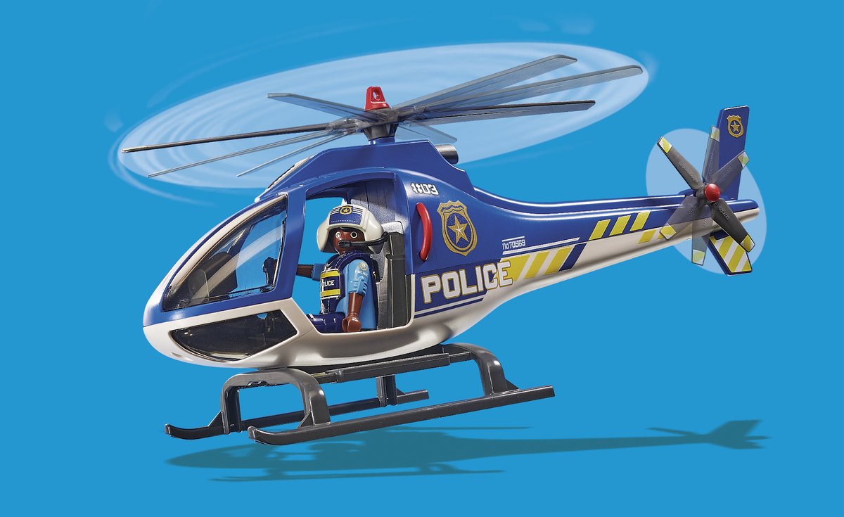 PLAYMOBIL City Action Politiehelikopter: parachute-achtervolging - 70569 — afbeelding 11