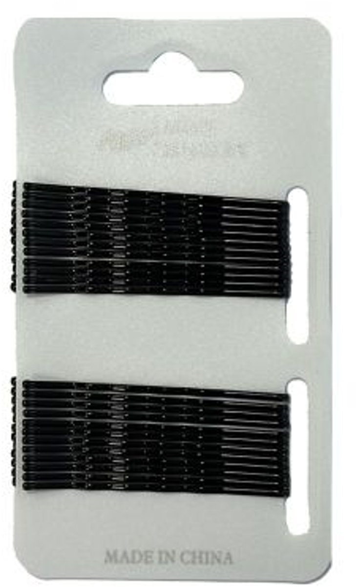 Haibu Haarschuifjes Zwart 6,5cm-28st