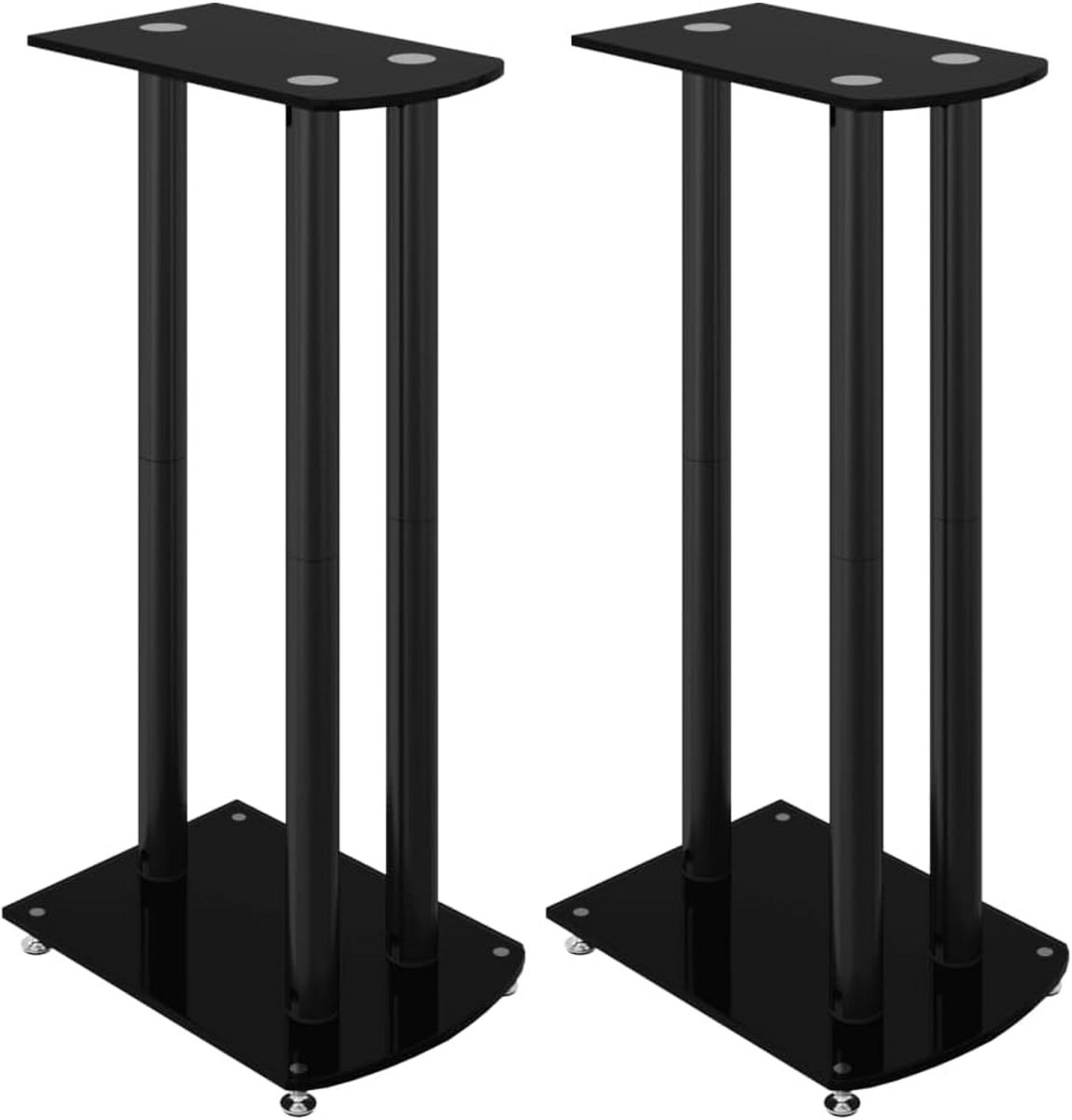 Set van 2 Universele Luidsprekerstandaards met Glazen Platen