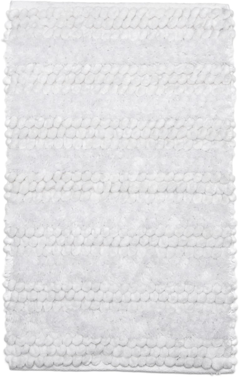 Heckettlane Badmat Roberto - Badkamermat - Bidetmat - Antislip tapijt - 70x120 cm - Wit