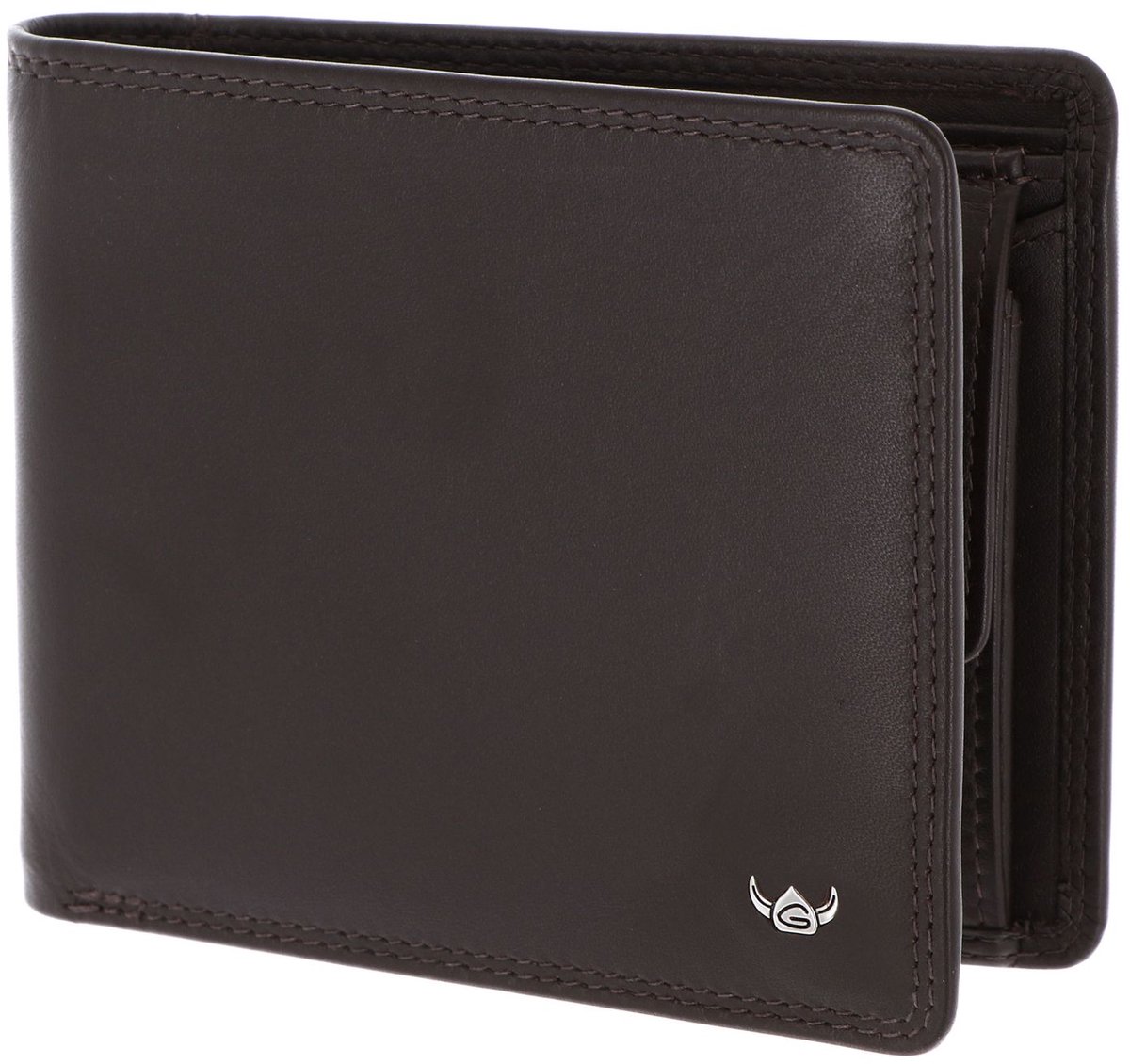 Golden Head Leren portemonnee Polo RFID Protect Scheintasche 1453 Dunkelbraun donkerbruin