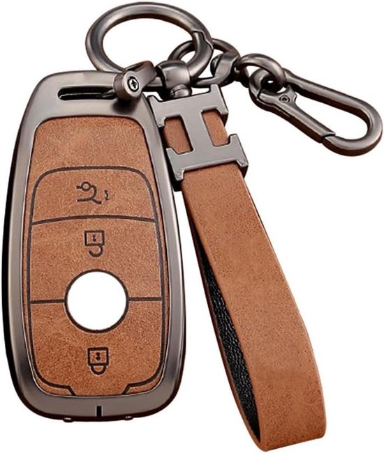 Cosensi - Housse de clé auto 3 boutons compatible avec Mercedes Benz - housse de protection porte-clés - accessoire auto housse clé auto protection auto - noir.