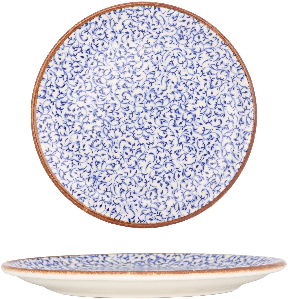 By Bone Dessertbord - Edera - Porselein - 23 cm - set van 6