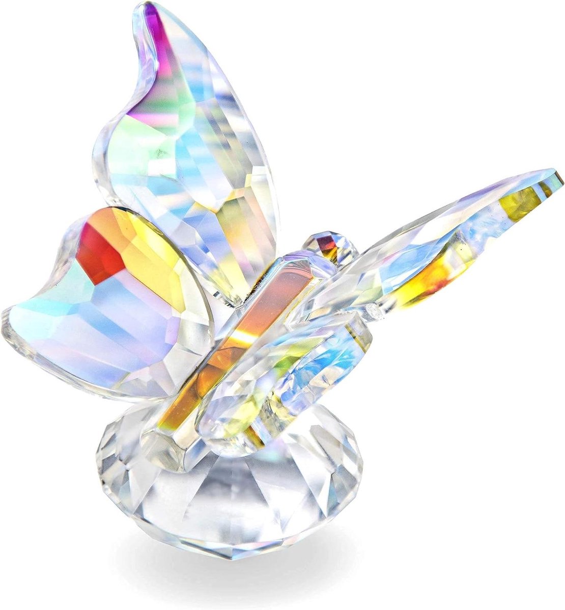 Cosensi - Crystal Butterfly Collectie Beeldjes Glas Dieren Tafel Decor Presse-papier - Handgemaakt cadeau voor dierenliefhebbers