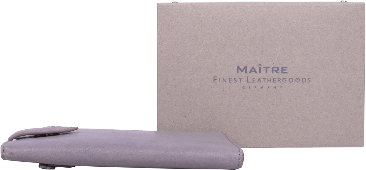 Maître Leren Schoudertas Telefoontasje Lemberg Margarete Phonecase Light Grey Lichtgrijs
