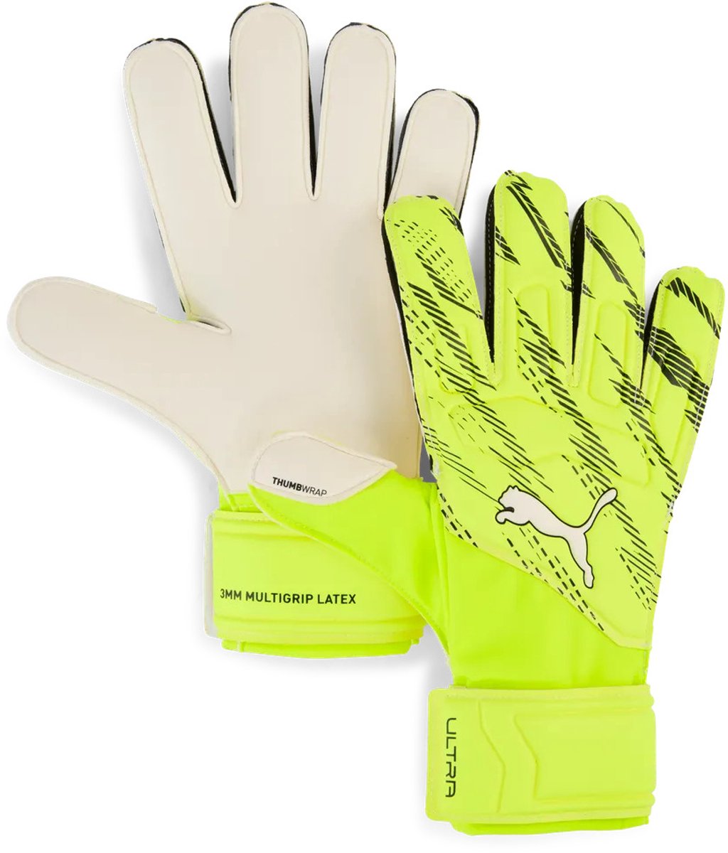 Puma Ultra Match RC Ultra Yellow Alert Black Keepershandschoenen - Maat 4