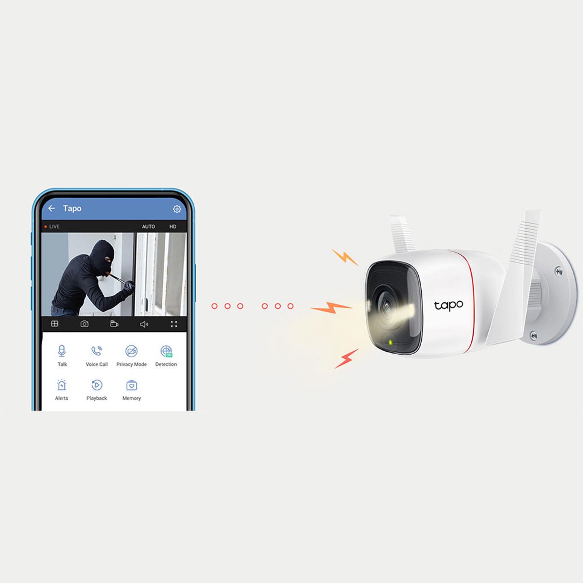 Tapo C320WS Beveiligingscamera buiten - 2K QHD - IP66- WiFi Camera – foto 7