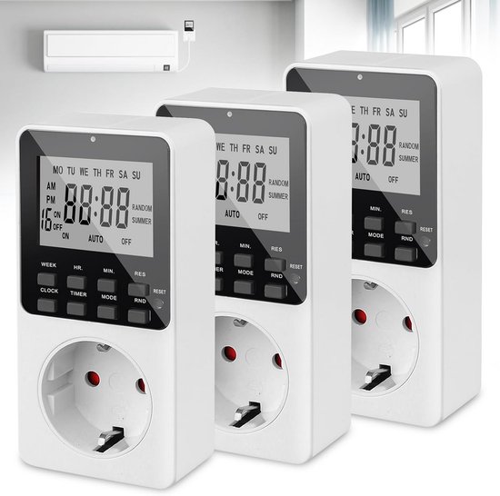 Digital Time Switch Timer with UK Socekt and UK Plug Al-06 - Timer Switch and Ti