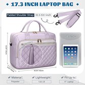 ELIOTT - bruine 17 laptoptas op wielen - Olivia Lauren - Lederwaren De Wit