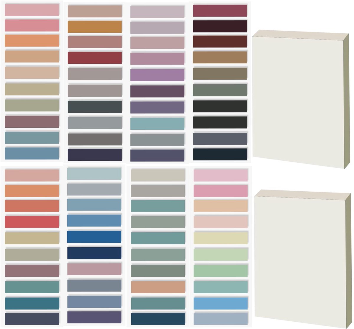 IMPERATORIS® Morandi Sticky Notes - Memoblaadjes - Memokubus - 1700 Stuks - Notes