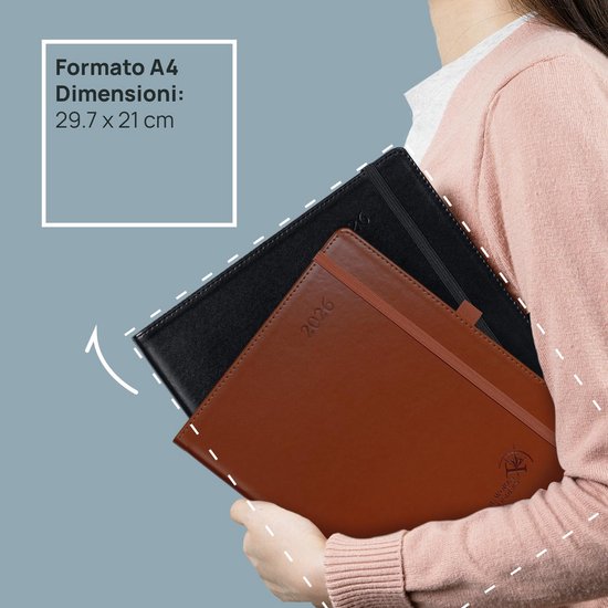 TOBJA Terminplaner 2026 A5 – Wochenplaner mit 15-Minuten-Taktung 7-21 Uhr – Buchkalender, Ideal für Friseur & Praxis