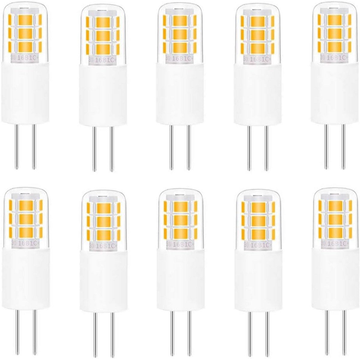 G4 LED Lampen Vervangend 20W Halogeen - 10 Stuks Warm Wit (3000K) - 2W Laagspanning 12V - Niet Dimbaar