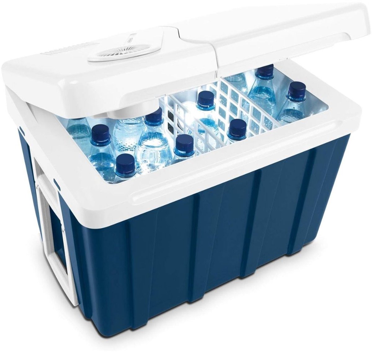 RVV® Elektrische koelbox 12 en 230 volt - Elektrische koelbox - Koelbox -Blauw - 56cm x 38cm x 43