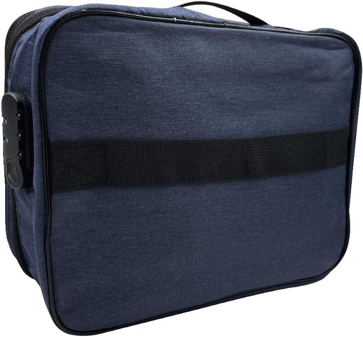 Ronte - EHBO-set en File Organizer tassen met slot voor noodgevallen thuis, buiten, op de camping in Marineblauw.