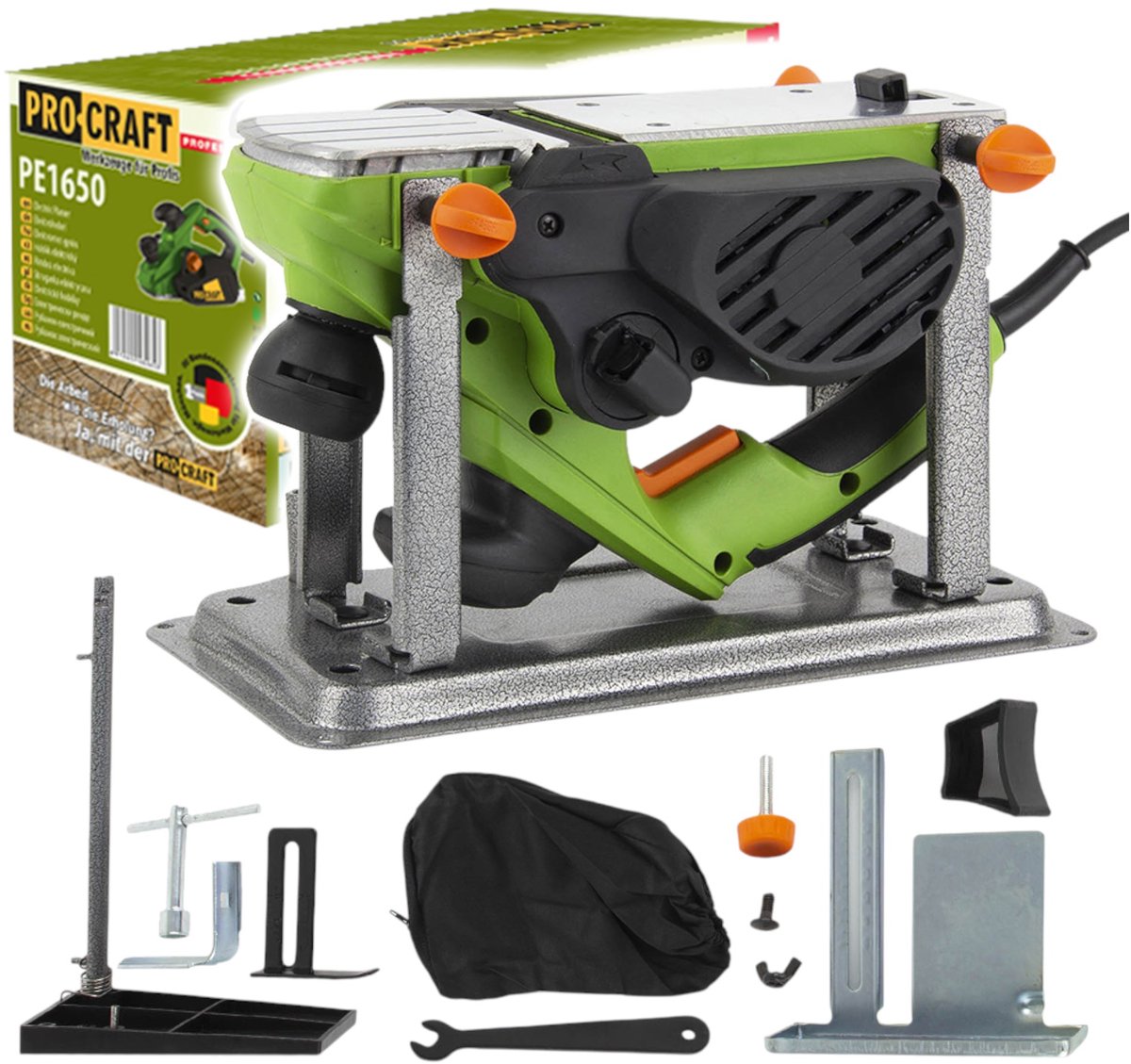 Procraft PE1650 elektrische schaafmachine 850 watt 82 mm schaafbreedte