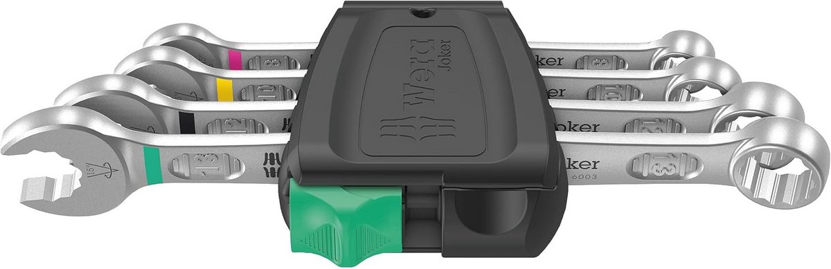Ringsleutelset met Ratel in 4 Delen voor Multigrootte Bevestigingen