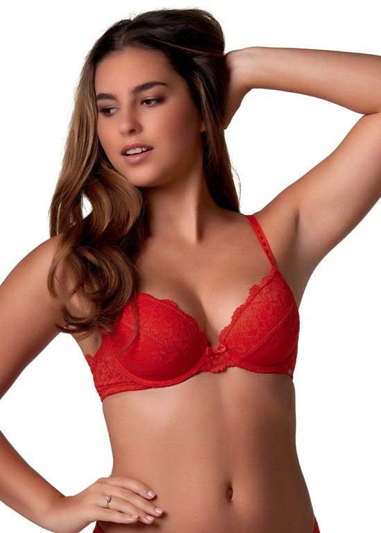 After Eden Molly Soutien-gorge à armatures moulé - Recyclé - Femme - Rouge - 80C