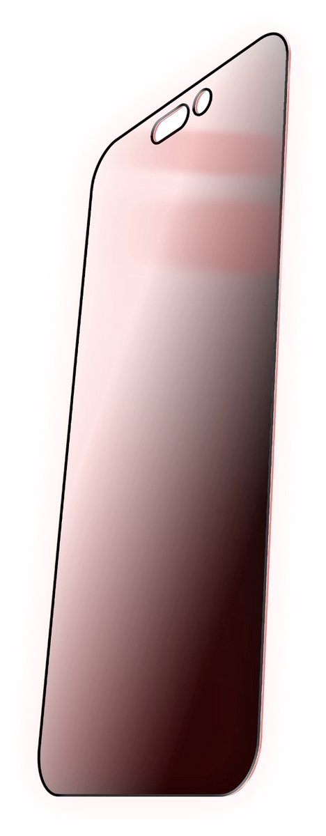Bodyguardz Red Light Privacy iPhone 17 Schermbeschermer – 2-Weg Privacyfunctie – Effectieve Blauw Licht Blokkering – Rand-tot-Rand Bescherming - Transparant