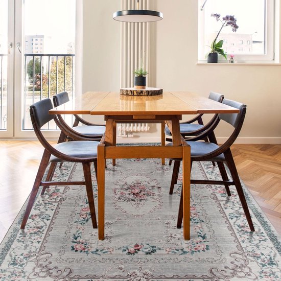Vloerkleed voor woonkamer, donkerblauw, afmetingen 120 x