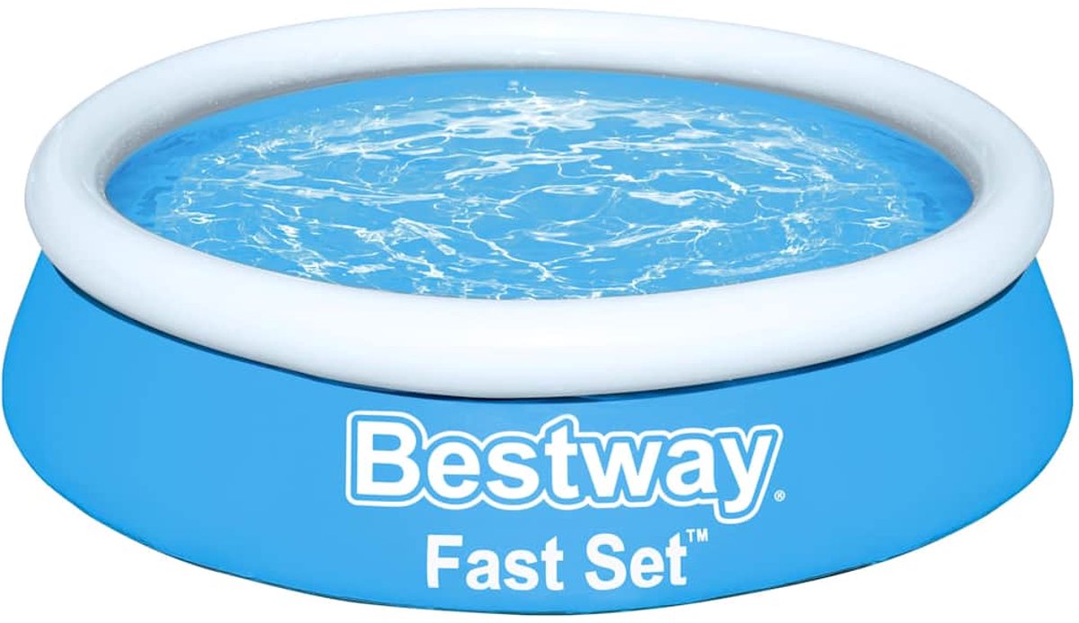 Bestway Fast Set Zwembad opblaasbaar rond 183x51 cm blauw