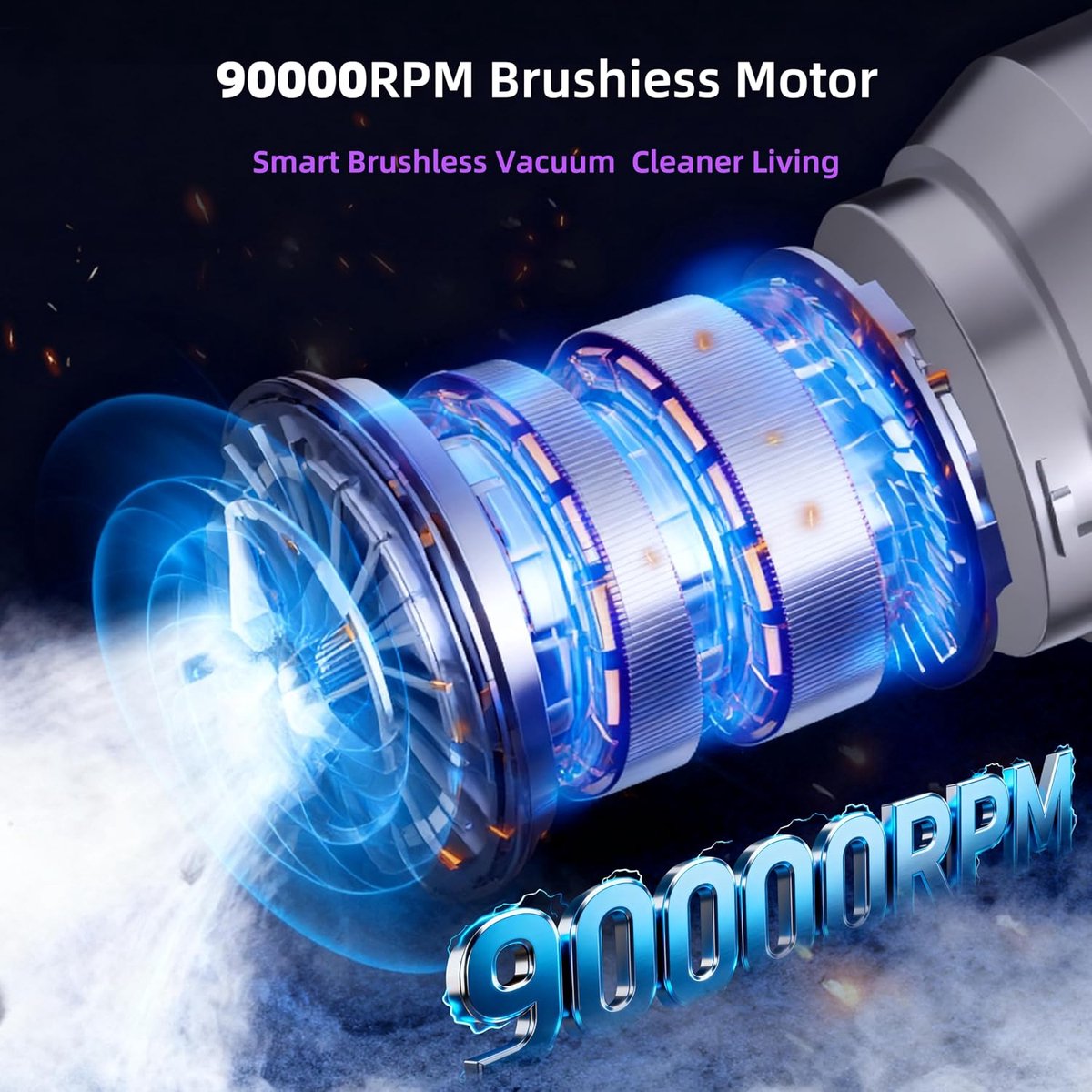 Draadloze autostofzuiger, verwijdert moeiteloos al het vuil - afbeelding 2