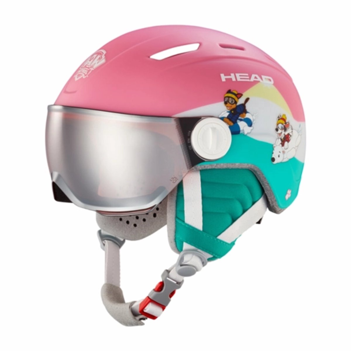 Skihelm HEAD Kids Maja Visor Paw-47 51 cm Roze