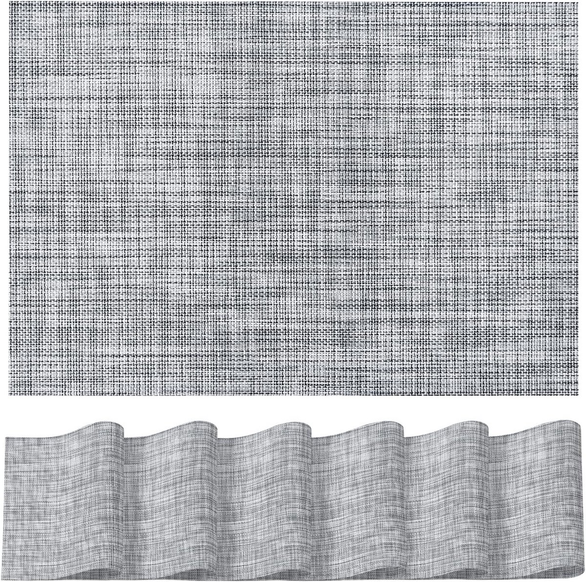 Set van 6 Luxe Woven Placemats - Rechthoekig - Hittebestendig & Antislip Tafelmatten