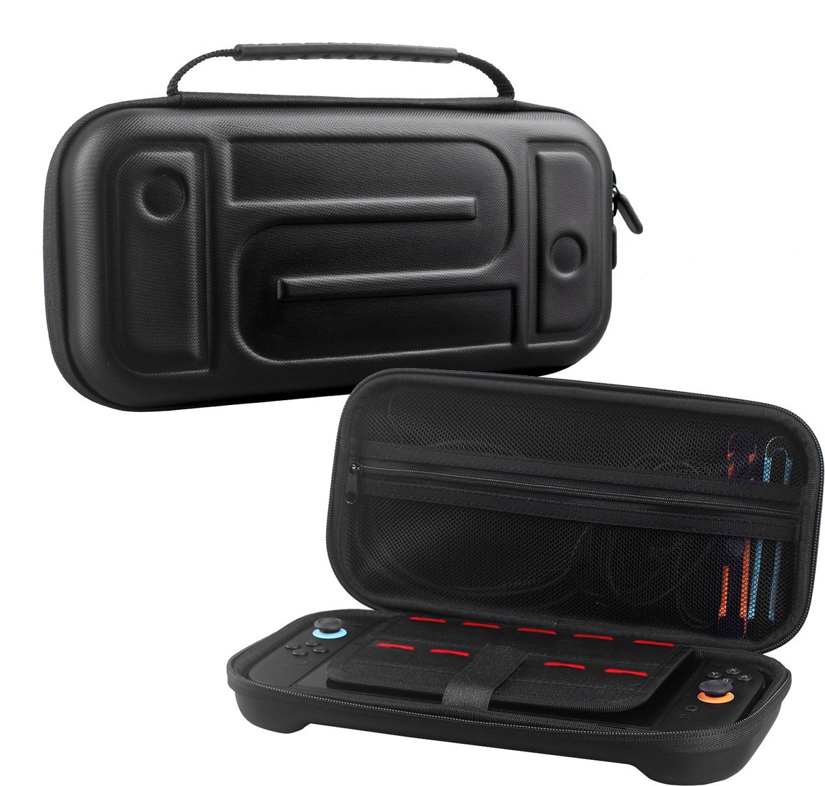 opbergtas - draagbare koffer - draagtas - compatibel met Nintendo Switch 2-consoleopslag - beschermhoes - opbergtas met grote capaciteit - geschikt voor console en accessoires - zwart