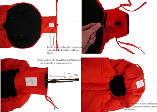 Warme Wandelwagenzak Fleece - Universele Wintervoetenzak met Mummypitch en Anti-slip van Merkloos — afbeelding 2