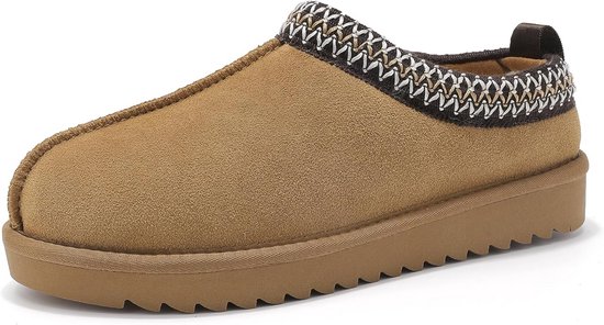 Komforty Pantoffels, uniseks, antislip pantoffels voor binnen en buiten, warme pantoffels, magenta roze, 37 EU