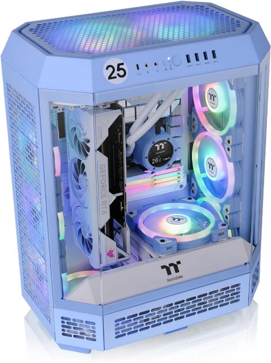 Thermaltake The Tower 600 Hydrangea Blue Midi Tower