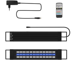 LED Aquariumlamp met Meerdere Lichtmodi, RGB-Kleuren & Timerfunctie - Lengte 50.5 cm