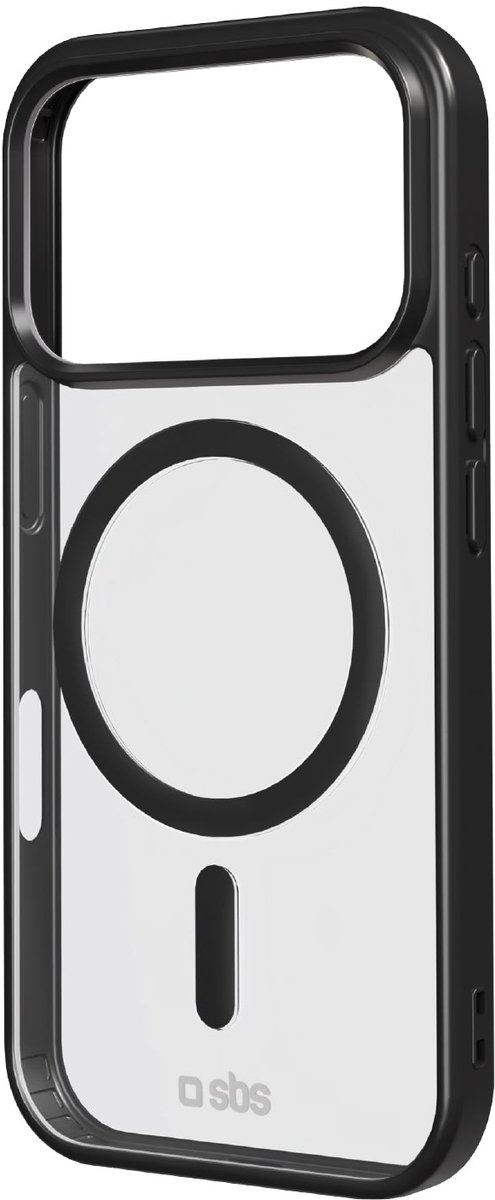 sbs mobile Cover Apple iPhone 17 Pro Transparant, Zwart MagSafe compatible