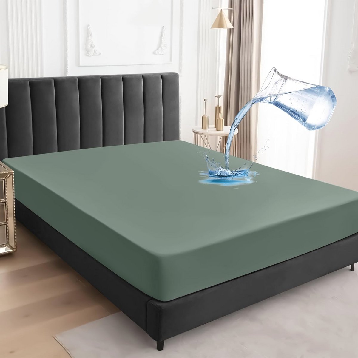 Waterdichte matrasbeschermer 120 x 200 cm - Ademend en comfortabel hoeslaken voor optimale matrasbescherming