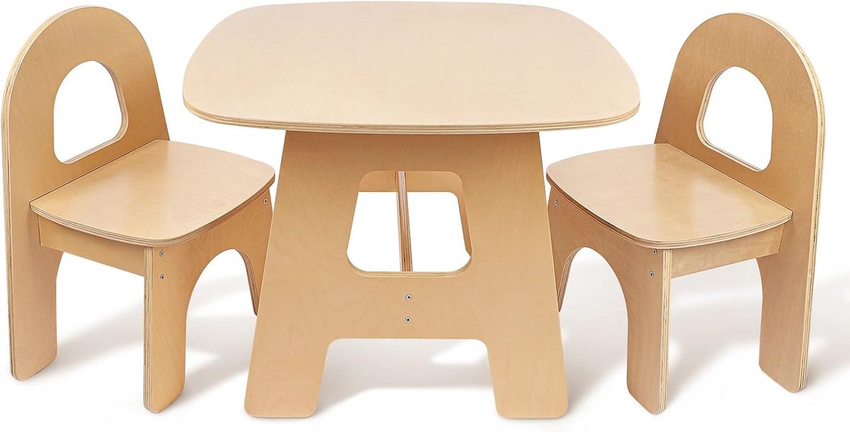 Montessoriana Tafel en Stoelen voor Kinderen - Perfect voor Lezen, Eten en Spelen