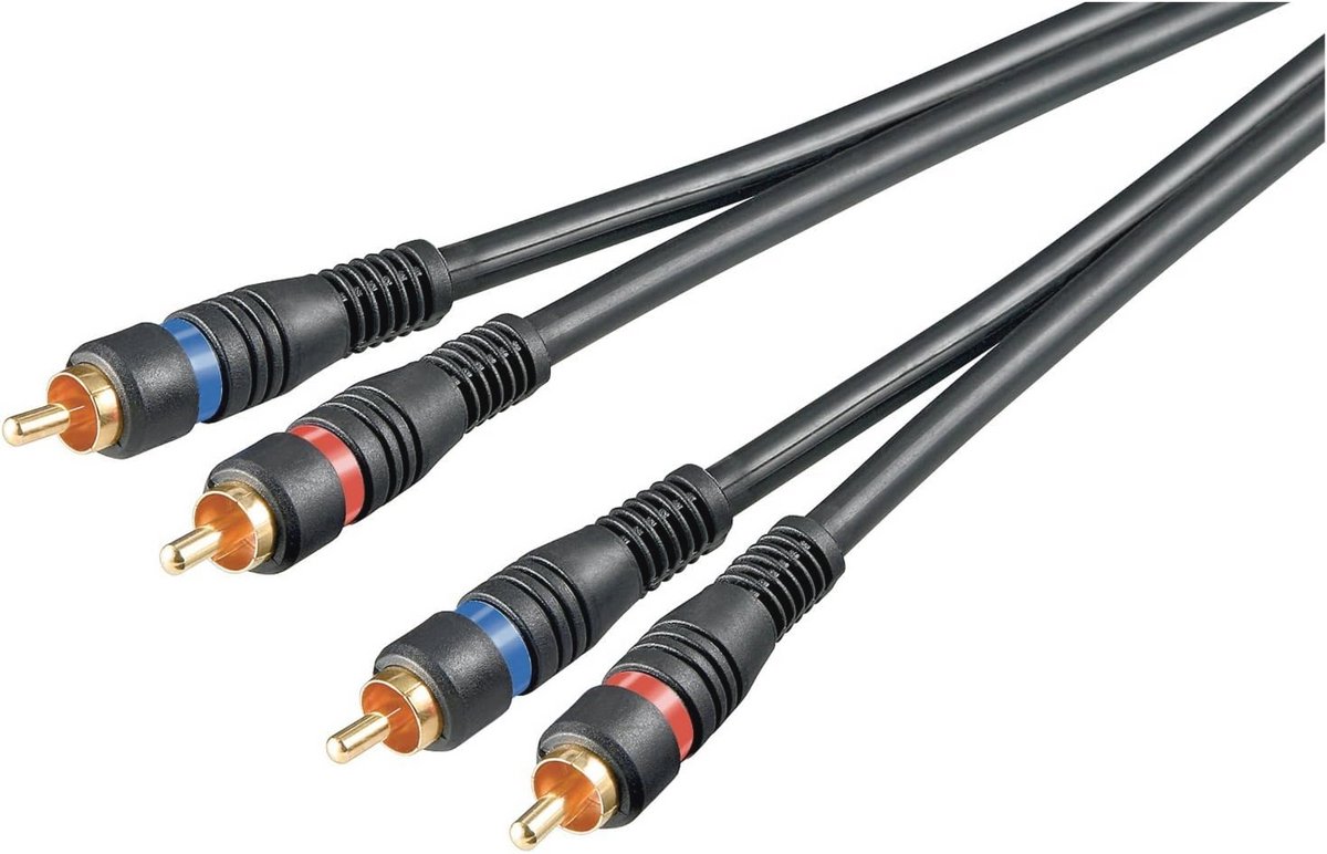 5 meter RCA-stekker naar RCA-stekker audiokabel