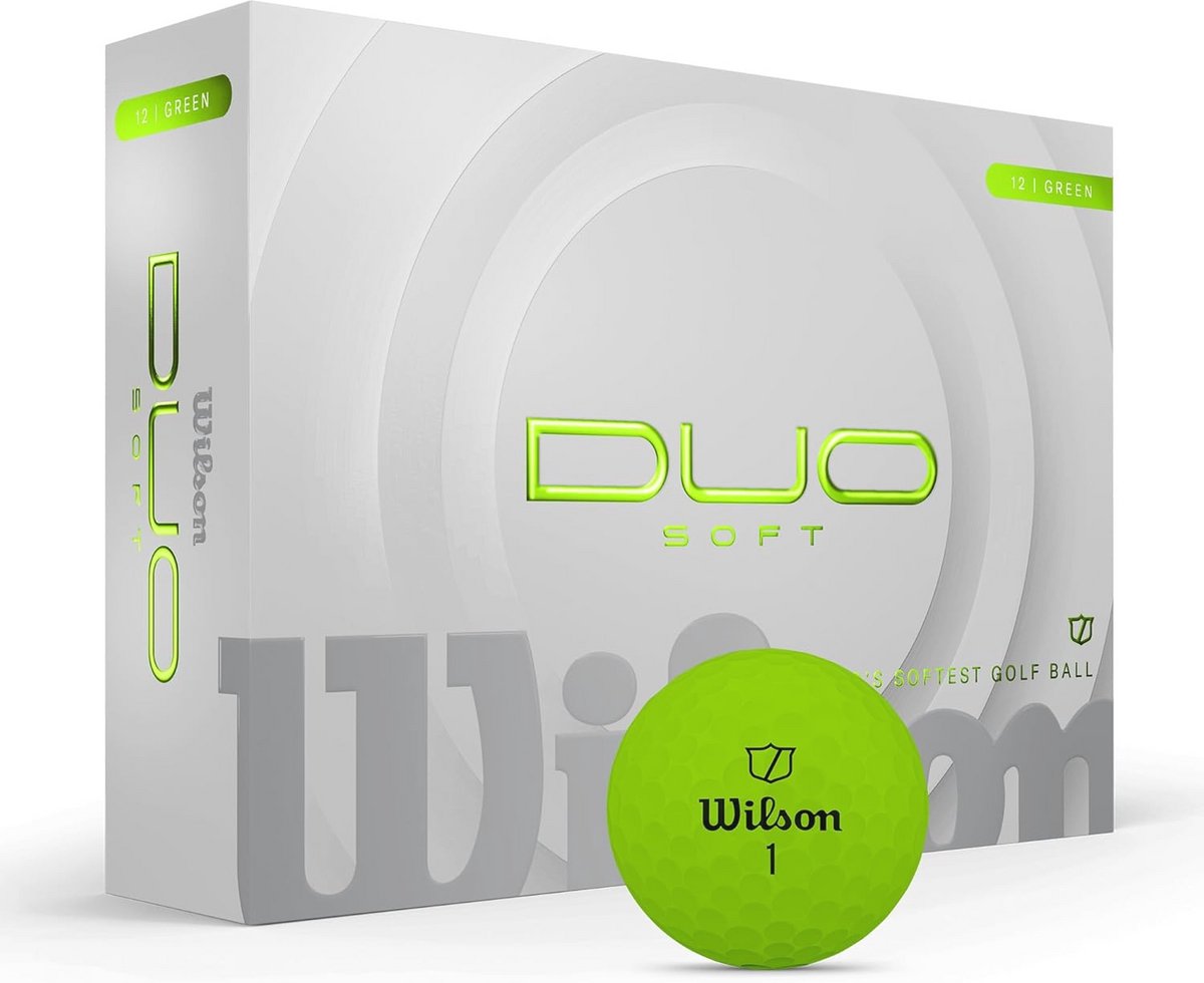 Duo Soft Golfballen - Groen - 24 Stuks - Hoge Afstand