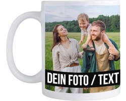 Gepersonaliseerde mok met eigen afbeelding en tekst voor elke gelegenheid