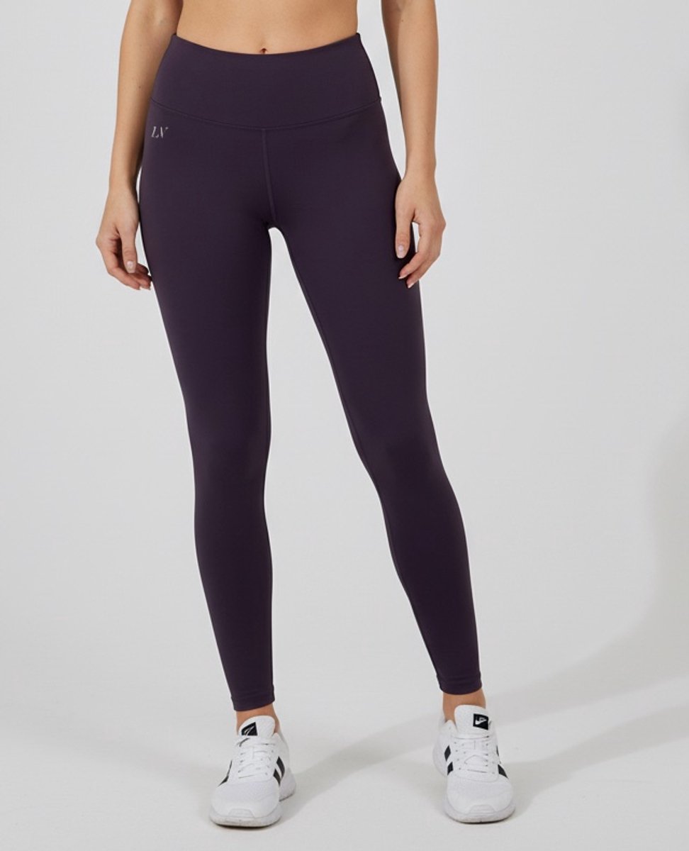 La V sportlegging basic Donkerpaars M