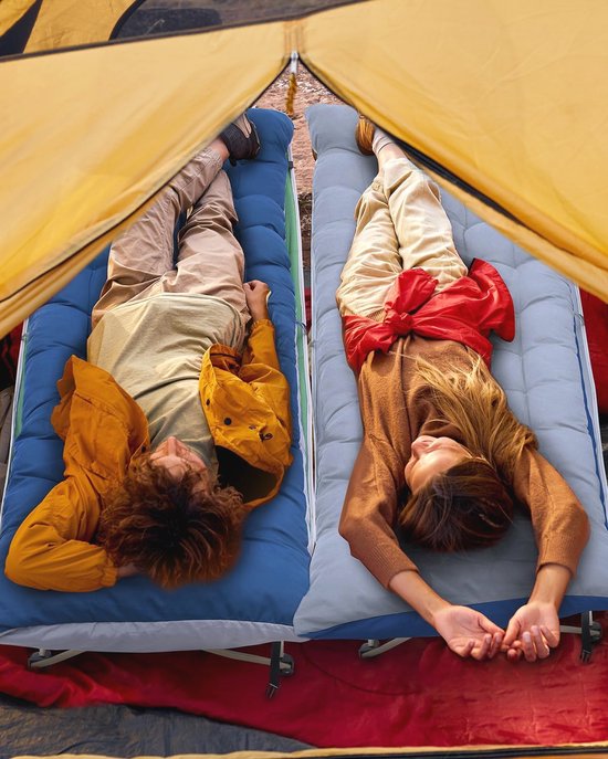 Sportneer Lit de camping pliable ultraléger pour adultes avec serrure à