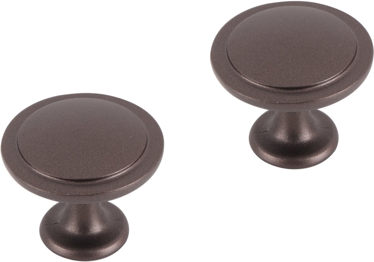 Differnz | Meubelknop Rond - Vlak | 40 mm | Brons